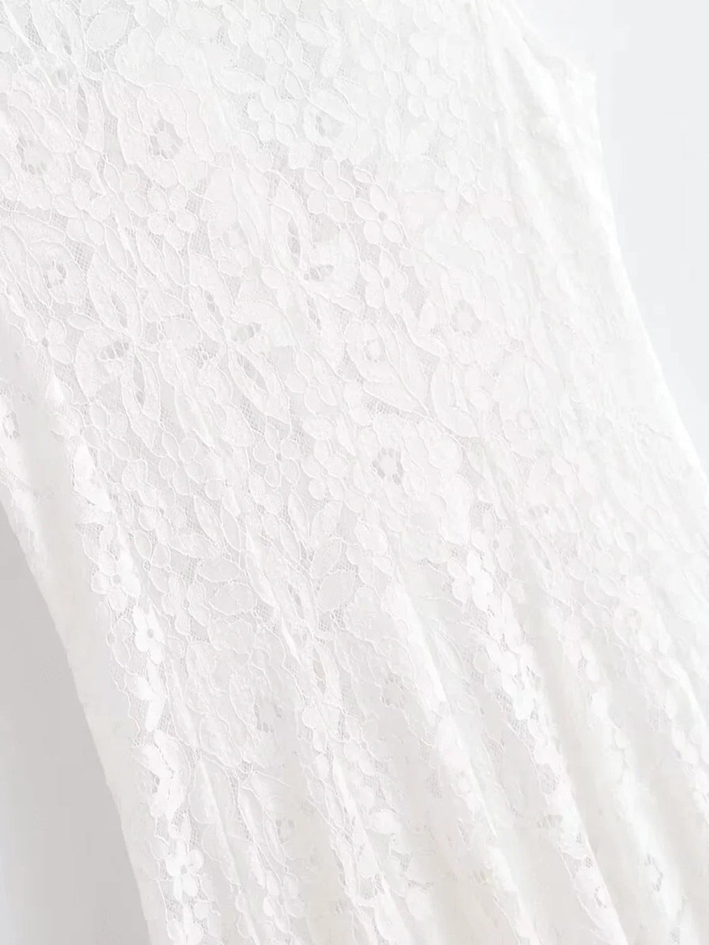 Midi Dress in Textured Lace with Flowers – Carla