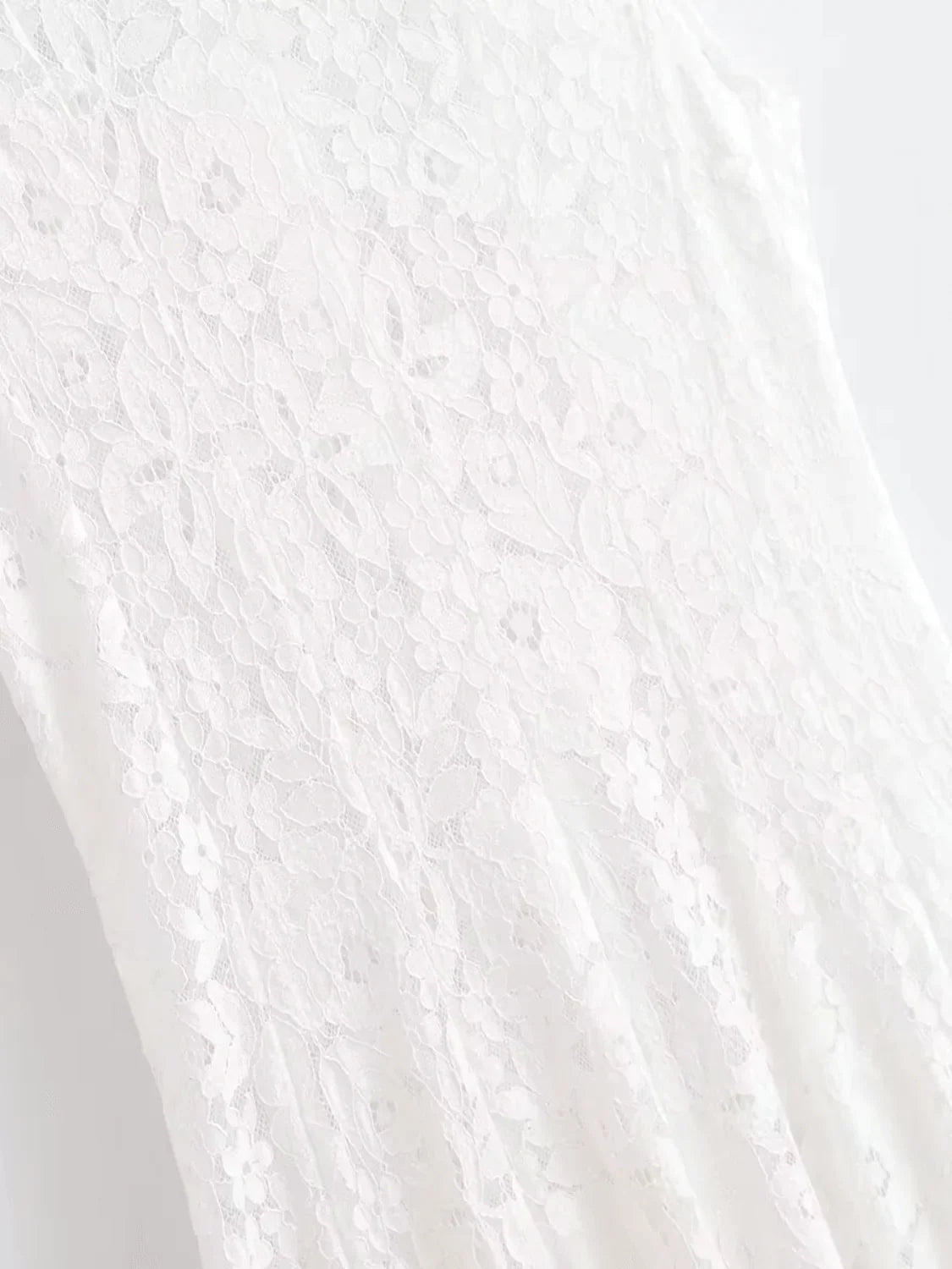 Midi Dress in Textured Lace with Flowers – Carla