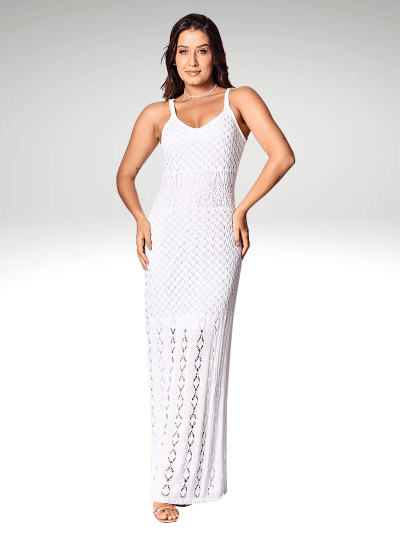 Riviera V Crochet Dress