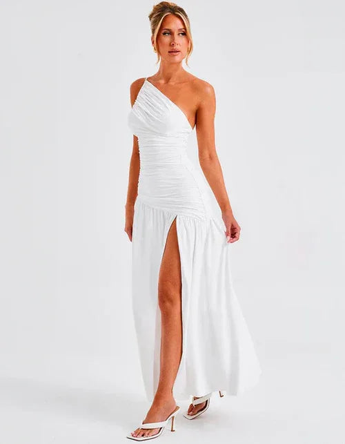 Long Dress with Slit Aurora - 60% OFF