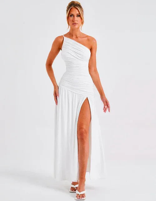 Long Dress with Slit Aurora - 60% OFF