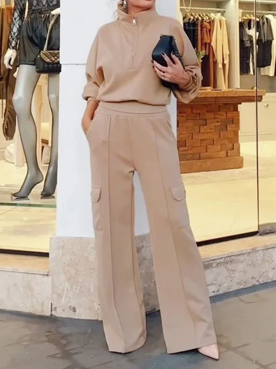 Women's Set Blouse and Pants Modern Royal Comfort