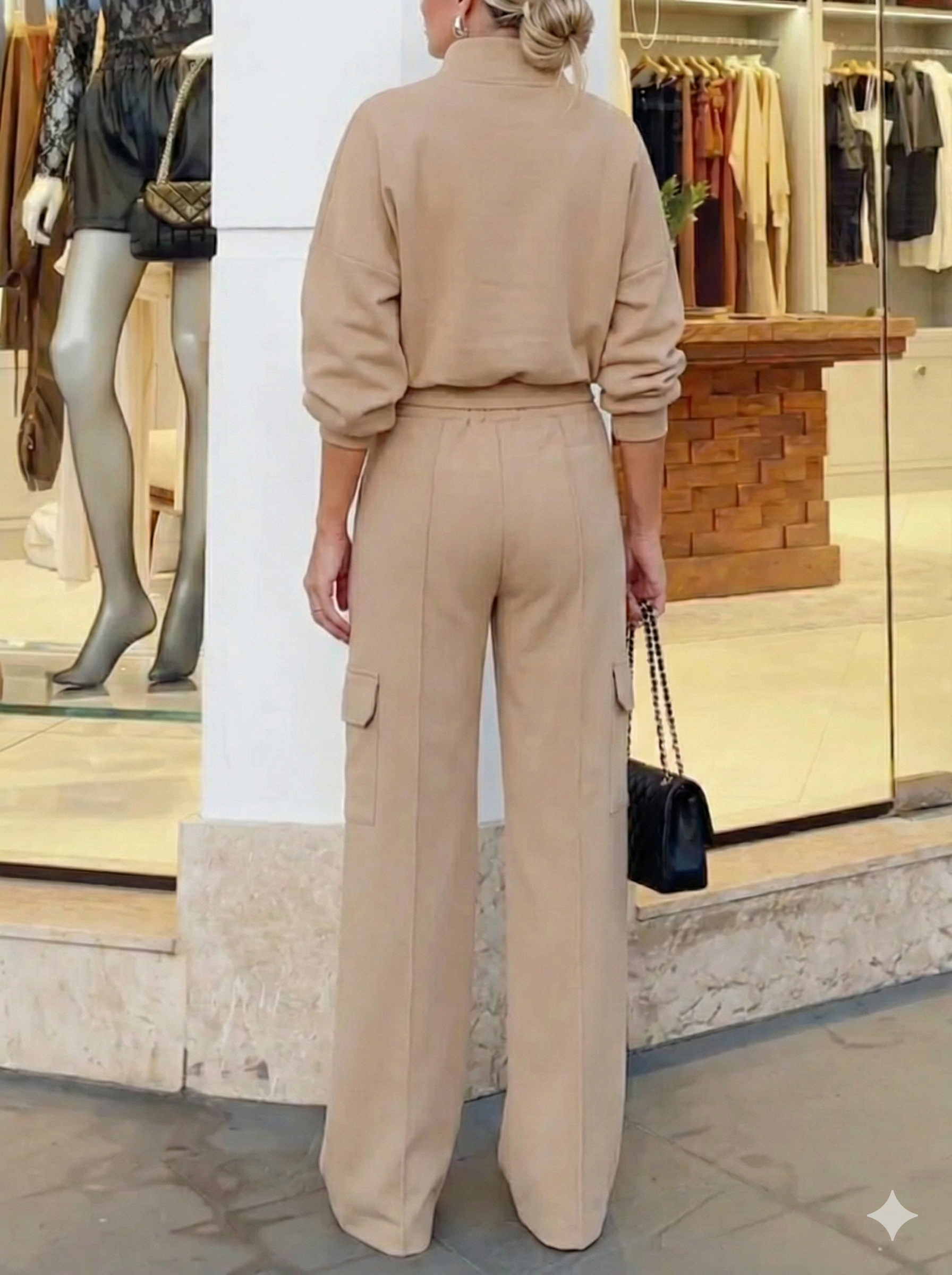 Women's Set Blouse and Pants Modern Royal Comfort