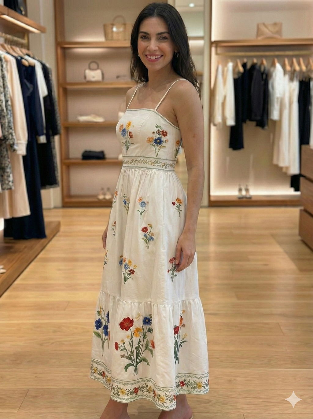 Plus Size Boho Floral Dress