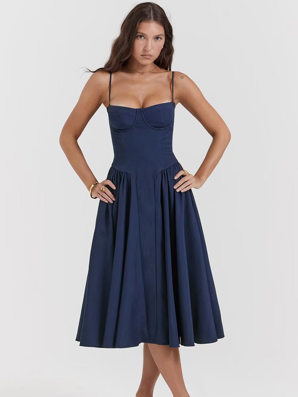 Midi Half Cup Dress Paris