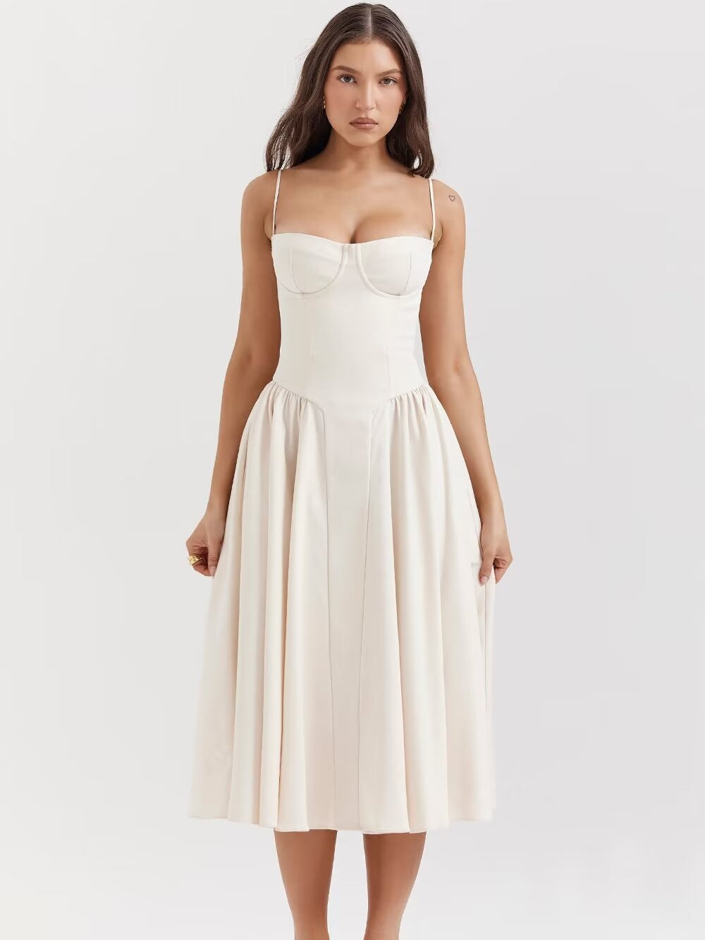 Midi Half Cup Dress Paris