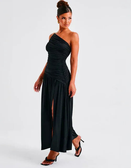 Long Dress with Slit Aurora - 60% OFF