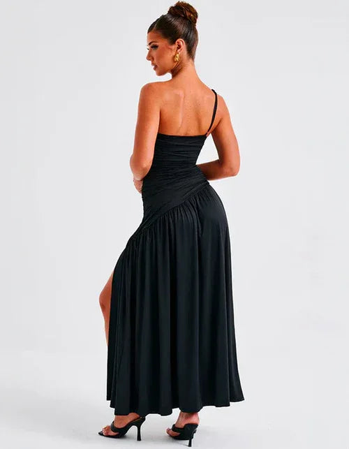 Long Dress with Slit Aurora - 60% OFF