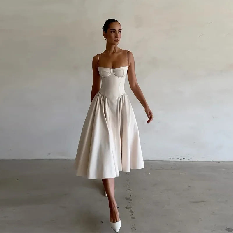 Midi Half Cup Dress Paris