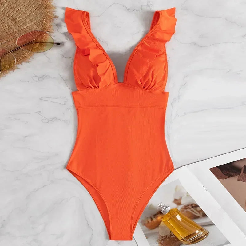 Elegant Frill Swimsuit