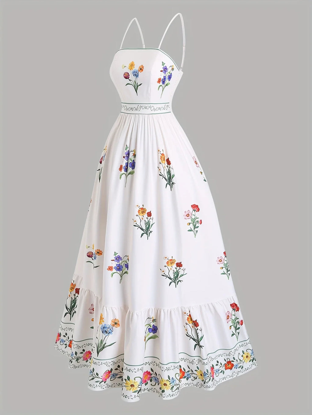 Plus Size Boho Floral Dress