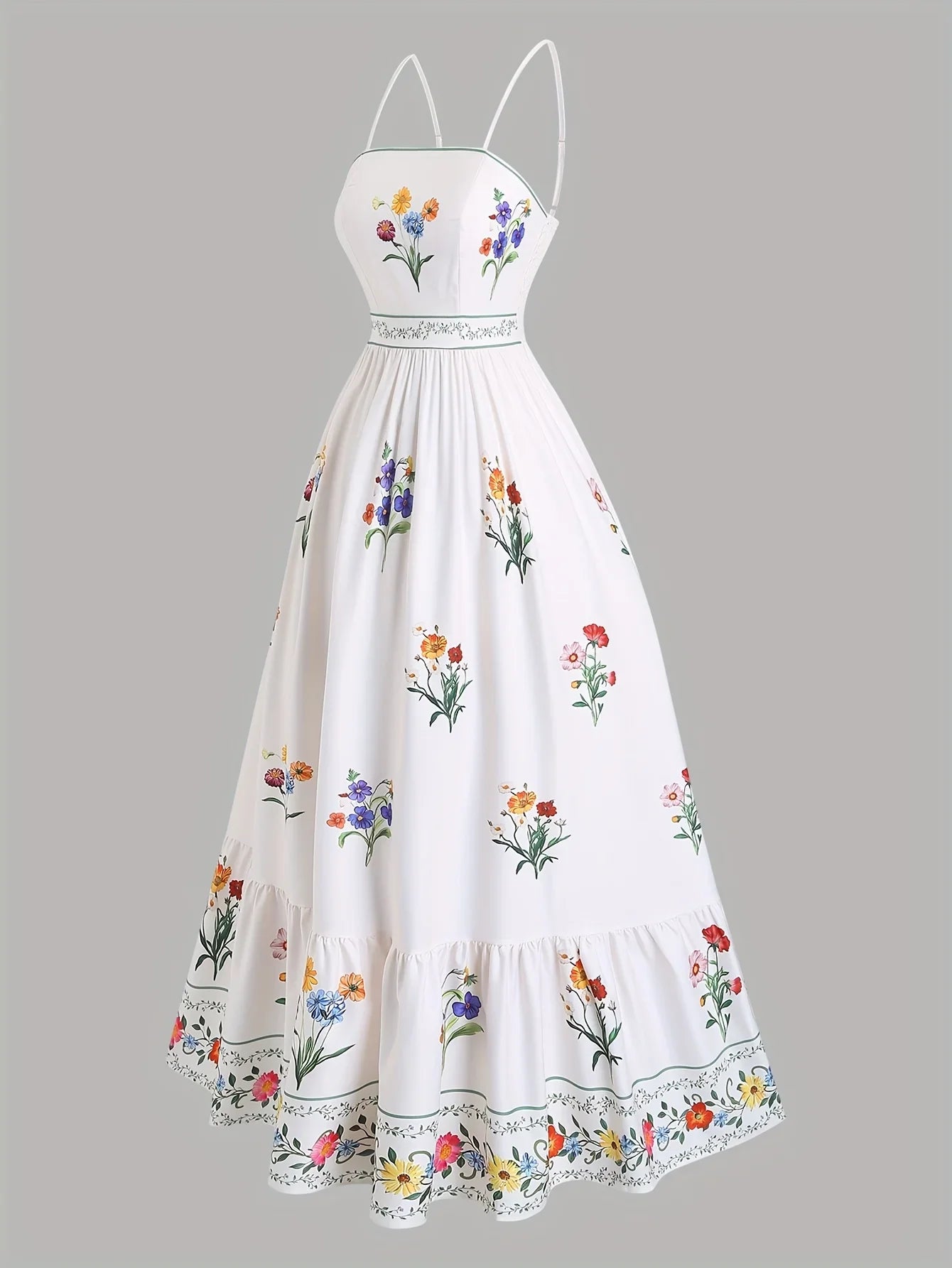 Plus Size Boho Floral Dress