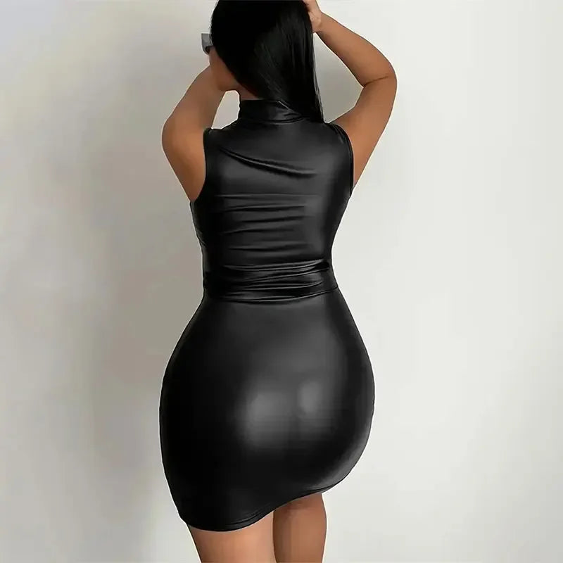 Leather Glow Dress