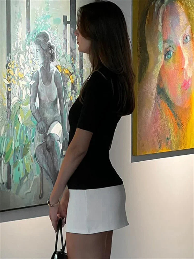 Elegant Contrast Dress