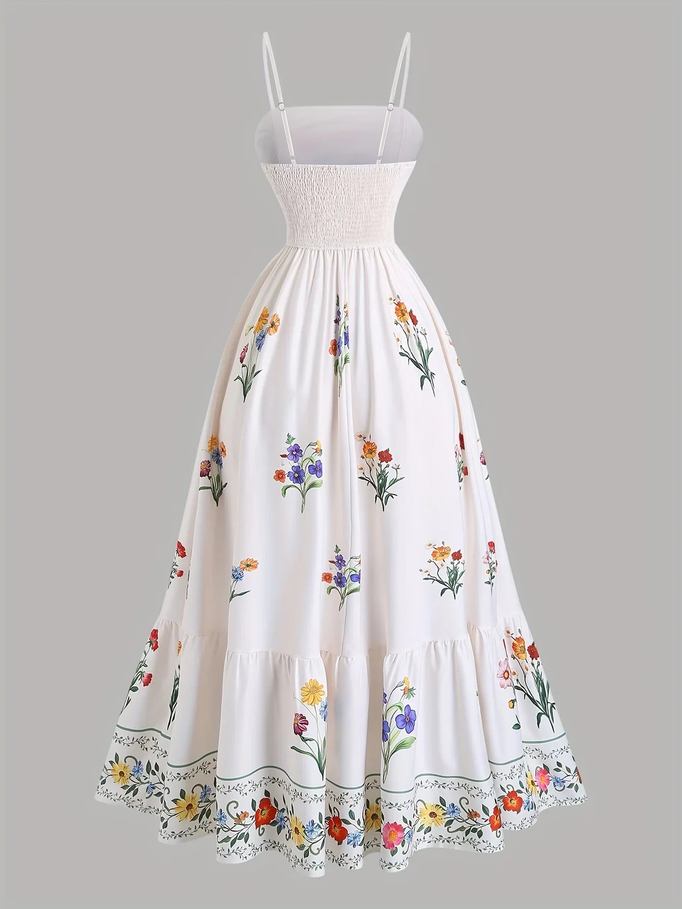 Plus Size Boho Floral Dress