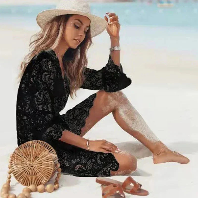 Lace Breeze Beach Cover-Up