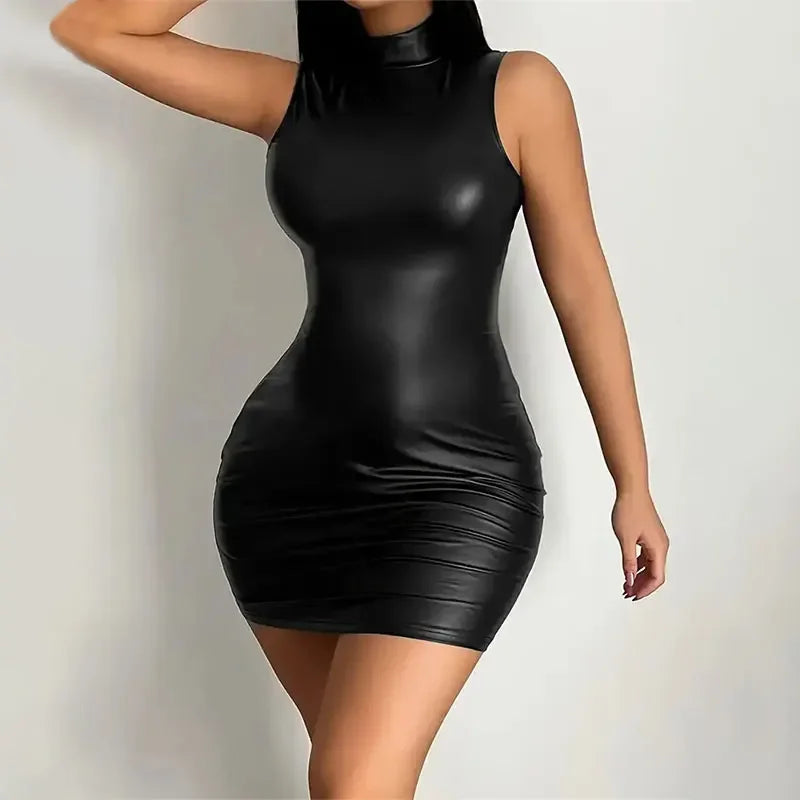 Leather Glow Dress