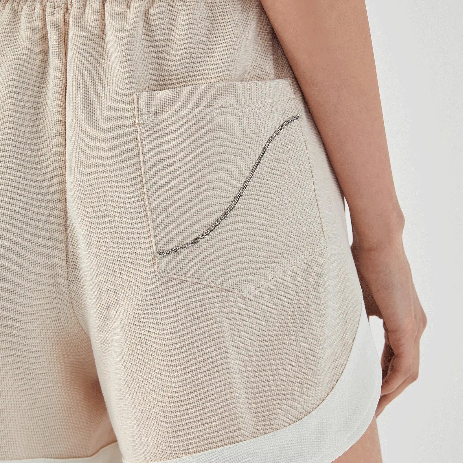 Boucle Shorts Apricot