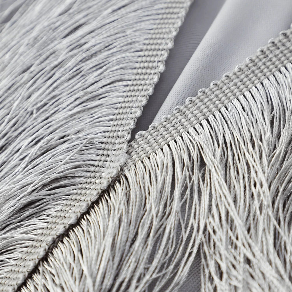 Short Dress with Metallic Gold Fringes – Vernier