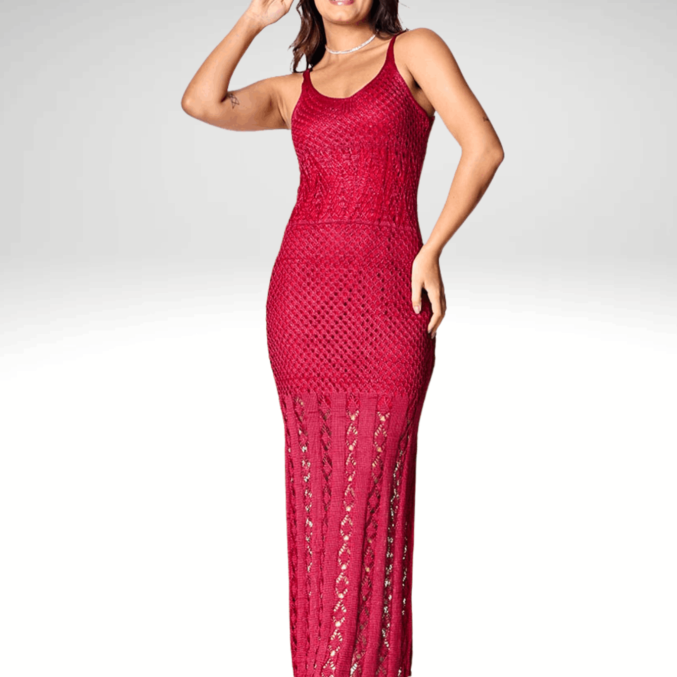 Riviera V Crochet Dress